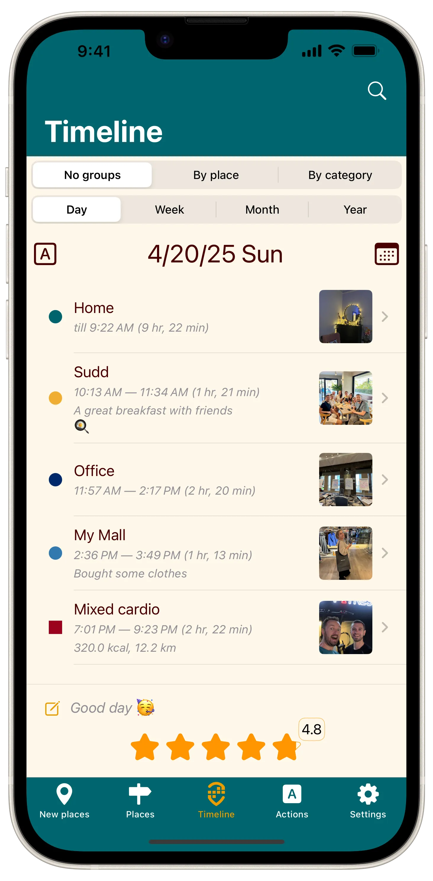 Acti App Screenshot